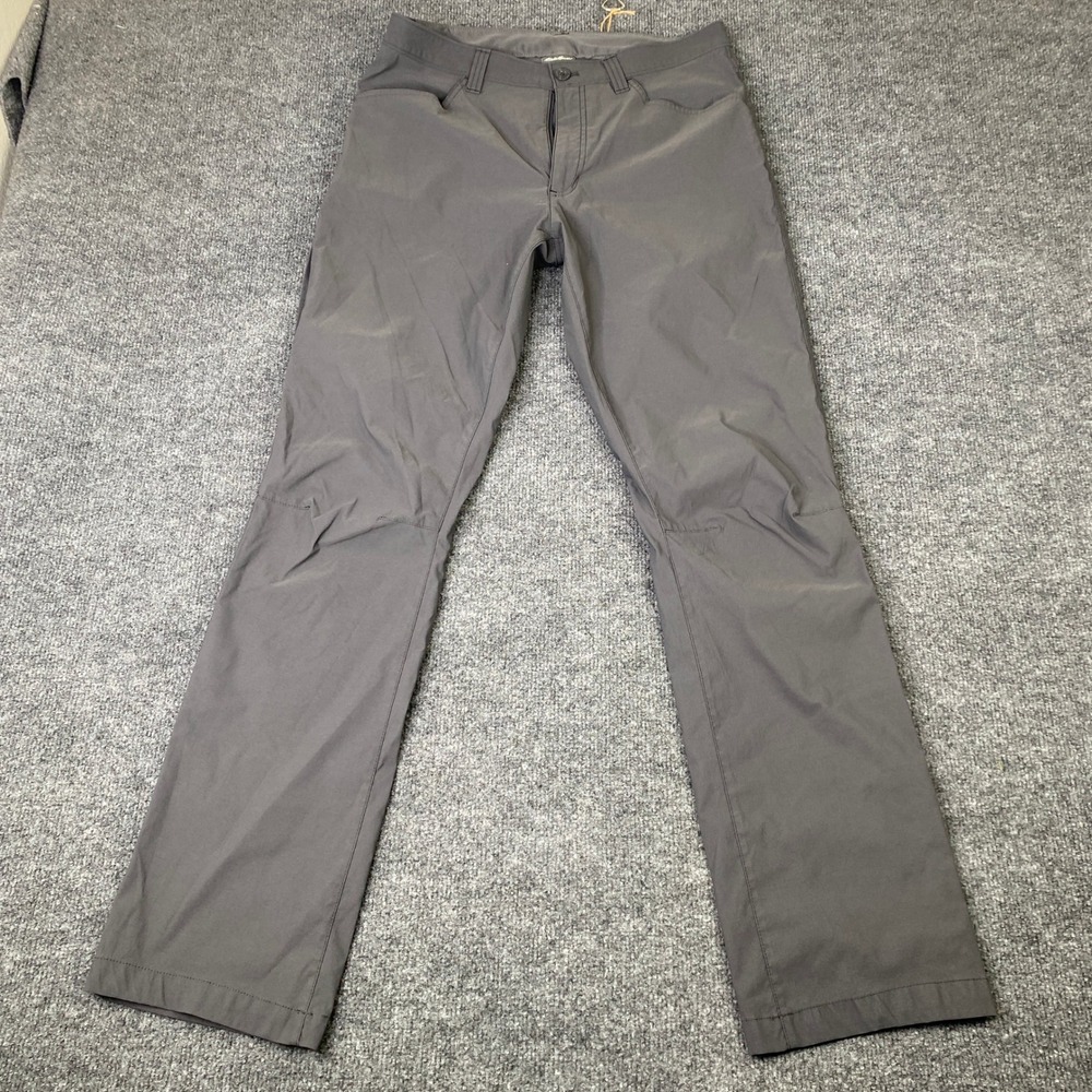 Eddie Bauer Mens Tech Pants 32x32 Gray Stretch Hiking Outdoor Travel 1423671